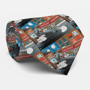 Cravate Peinture de Sheep Town par Alfred Fox