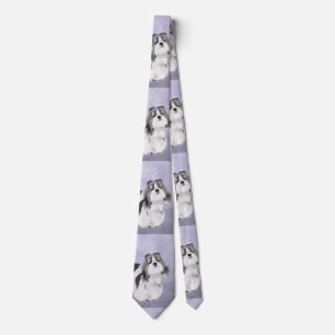 Cravate Peinture Shih Tzu - Cute Original Chien Art