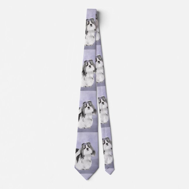 Cravate Peinture Shih Tzu - Cute Original Chien Art (Devant)