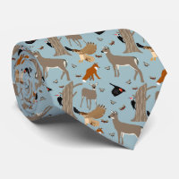 Pennsylvania Wildlife Deer, Fox, Birds Patterned