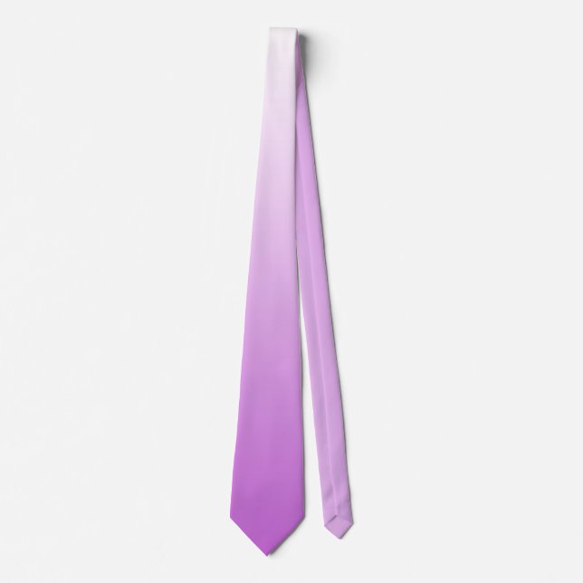 Cravate Pente à deux tons ombre lilas violet (Devant)
