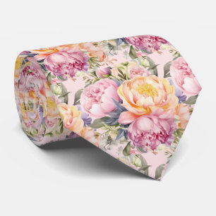 Cravate Peonies Floral Peony Flowers