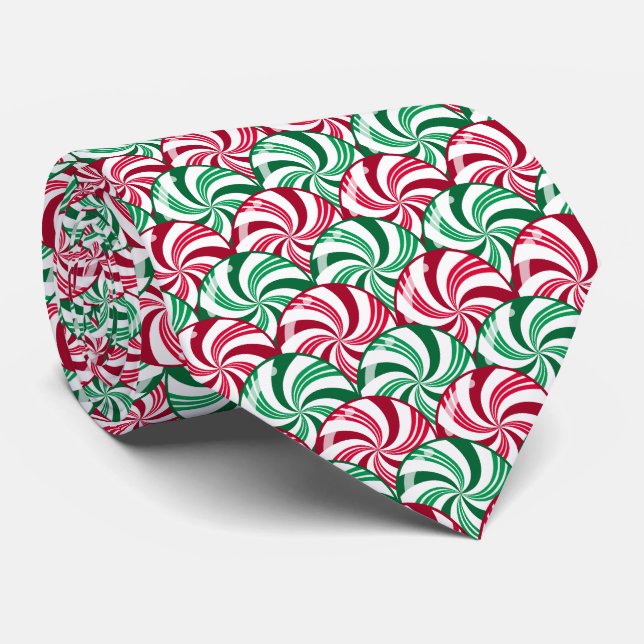 Cravate Peppermenthe Candies Noël (Roulé)