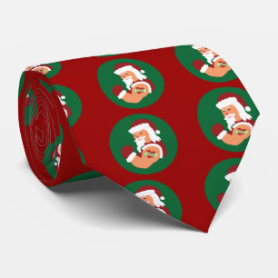 Cravate Père Noël tatouée