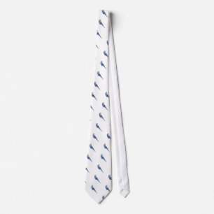 Cravate Perruche bleue