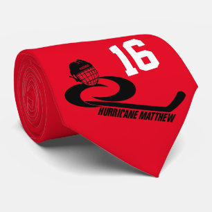 Cravate personnalisable d'hockey d'équipe de