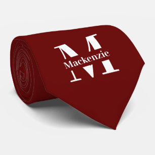 Cravate Personnalisé Personnalisé Fait Monogramme