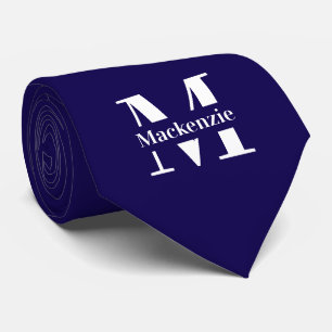 Cravate Personnalisé Personnalisé Fait Monogramme