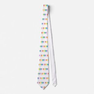 Cravate Personnes d'arc-en-ciel