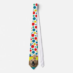 Cravate Petit gâteau d'invitation - golden retriever -