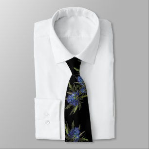 Cravate PetitArt Chardon chic Bleu et noir