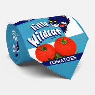 Cravate Petite caisse de tomate Wildcat imprimer étiquette