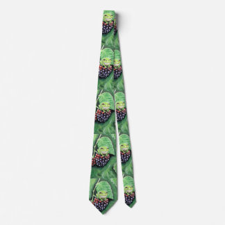 Cravate Petite grenouille d'arbre sur une peinture de Blac