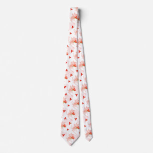 Cravate Phoenix Oiseau Et Phoenix Fleur Motif Sans Faille