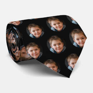 Cravate Photo du visage des enfants Fête des pères personn