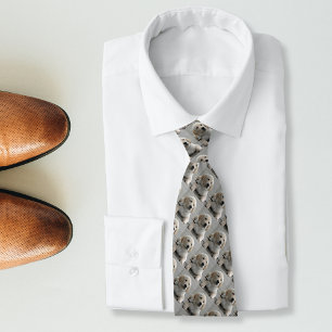 Cravate Photo personnalisée et nom de chien de golden