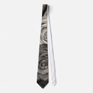 Cravate Photo rose, noir et blanc