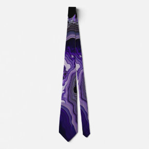 Cravate Pierre d'argent violet acrylique pour l'art