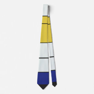 Cravate Piet Mondrian - Composition Abstrait géométrique
