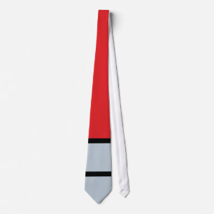 Cravate Piet Mondrian - Composition avec un grand plan rou