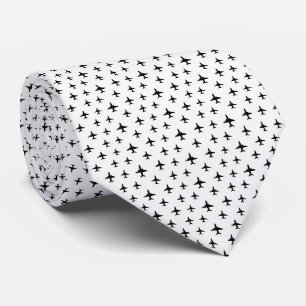 Cravate Pilot Faux Soie Style Concepteur de Micro Avion