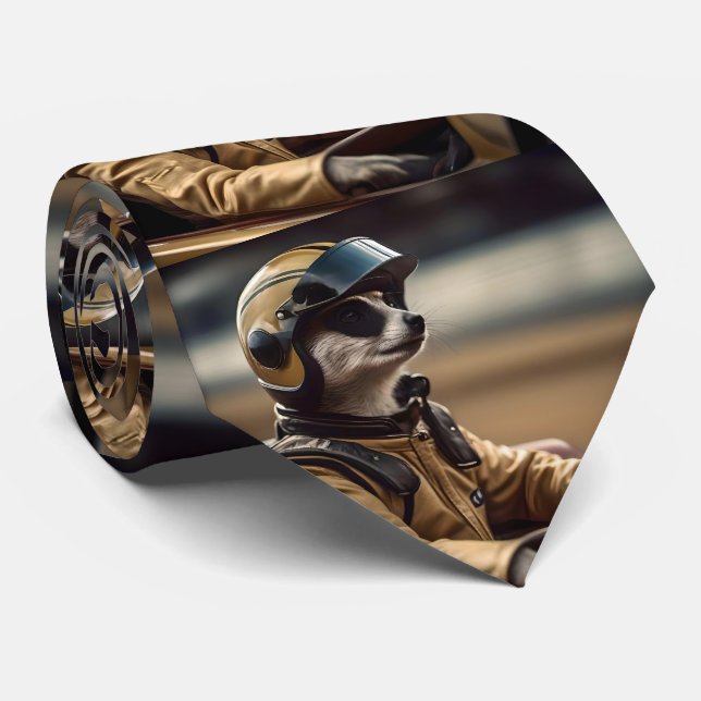 Cravate Pilote de voiture de course professionnelle Meerka (Roulé)