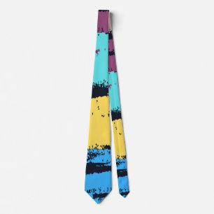 Cravate Pinceau de peinture Monogramme Élégant