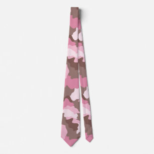 Cravate Pink Camo Camouflage Pattern