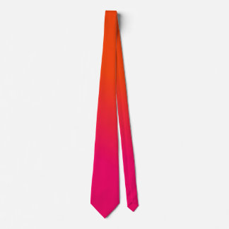 Cravate PixDezines Dégradé Rose Chaud Orange