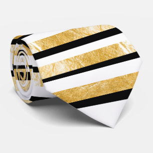 Cravate PixDezines do-it-yourself couleurs/faux or/noir/bl