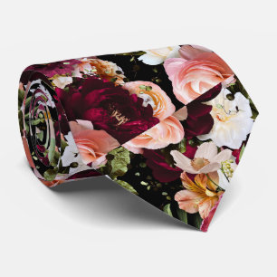 Cravate PixDezines Fleurs fraîches humeur Fond DIY