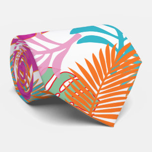Cravate PixDezines Forêt tropicale/Monstera/Fond DIY