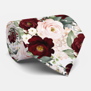 Cravate PixDezines H2 Cream Dusty Roses DIY Backgrnd