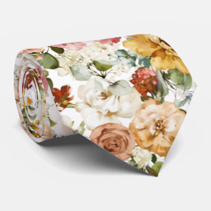 Cravate PixDezines H2 Fall Garden Flowers