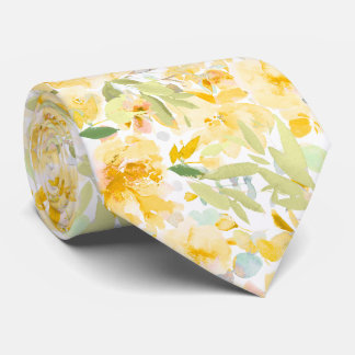 Cravate PixDezines H2 Fleurs d'Été Teintes Vives