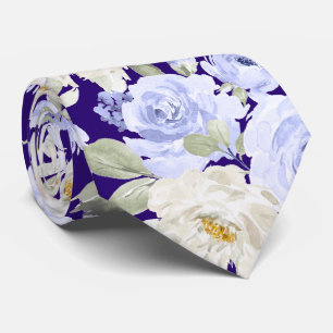 Cravate PixDezines H2 Light Lilac Roses Violettes Faites-l