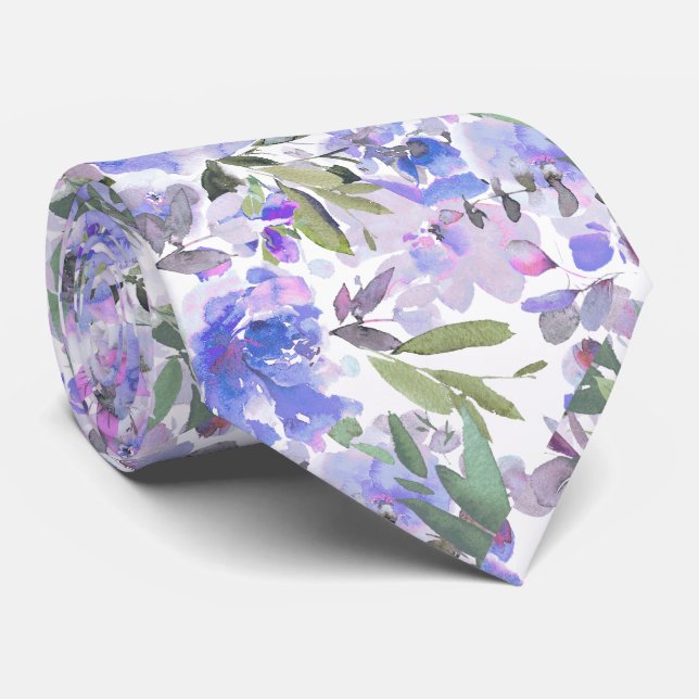 Cravate PixDezines H2 Summer Flowers Bright Hues (Roulé)