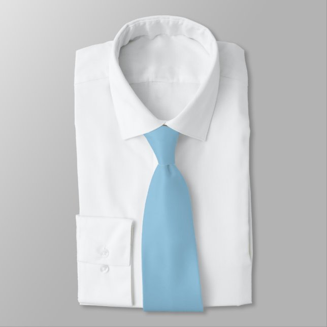 Cravate PixDezines Ties Bleus Simples (Attaché)