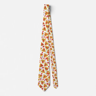 Cravate Pizza Slice Motif