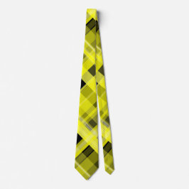 Cravate Plaid jaune et noir