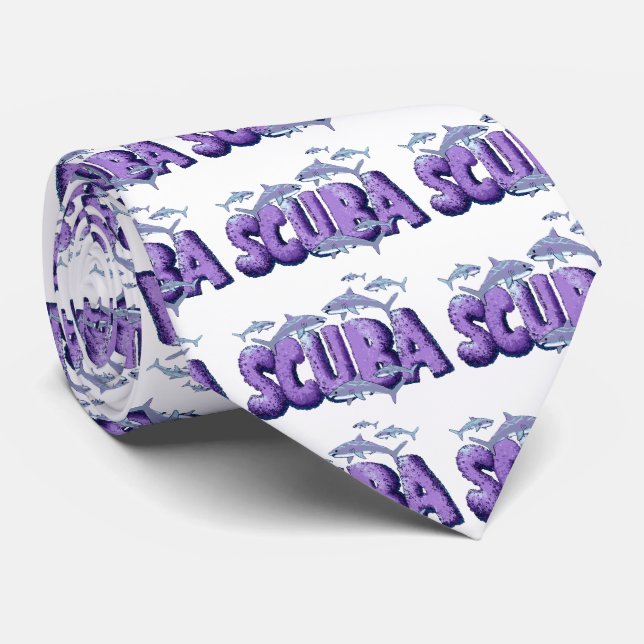 Cravate Plongeur de requin (Roulé)