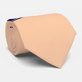 Cravate Poche solide, Nom de ruban bleu marine Monogramme