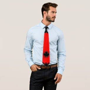 Cravate Point de crayon noir canadien