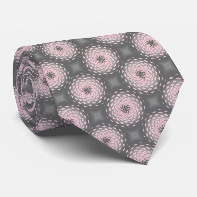 Cravate Point Motif rose Twirl (Roulé)