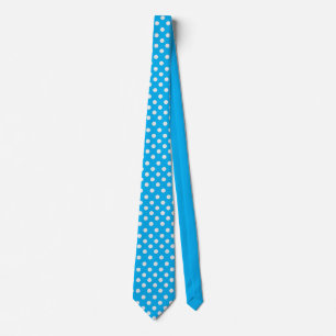 Cravate Points blancs et bleu clair
