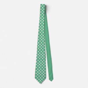 Cravate Points de polka vert menthe