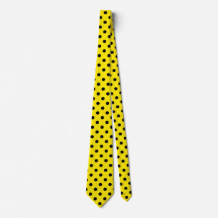 Cravate Pois jaunes et noirs