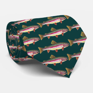 Cravate Poisson de truite arc-en-ciel