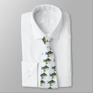 Cravate Poisson tropical opah, animal aquatique marin vint