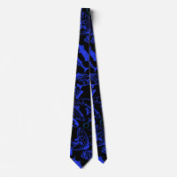 Poissons motif bleu 10.b Black BG